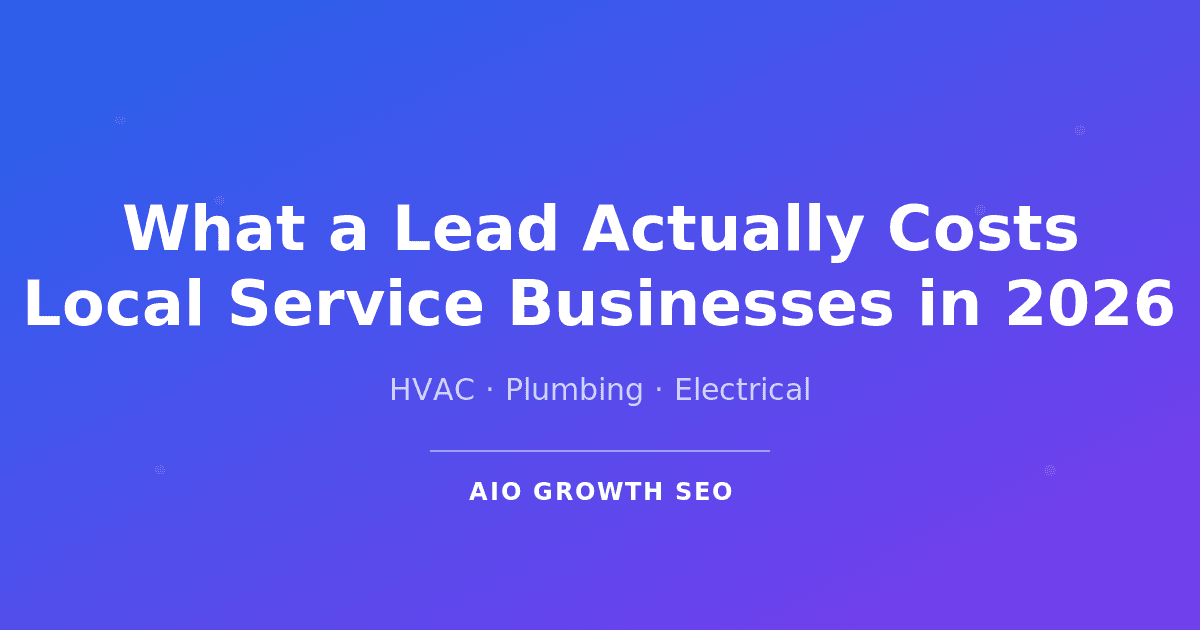 Average Cost Per Lead for HVAC, Plumbing, and Electrical Contractors in 2026